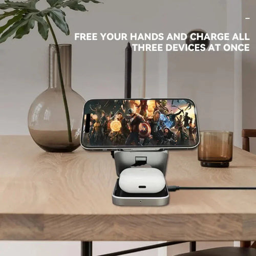 Faltbare 3-in-1 Magnetische Wireless Ladestation