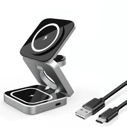 Faltbare 3-in-1 Magnetische Wireless Ladestation