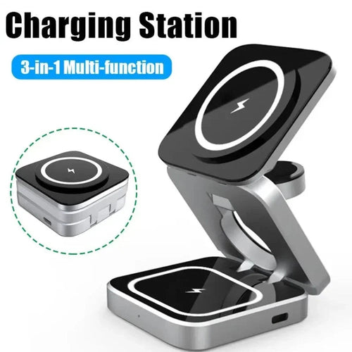 Faltbare 3-in-1 Magnetische Wireless Ladestation