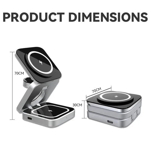 Faltbare 3-in-1 Magnetische Wireless Ladestation