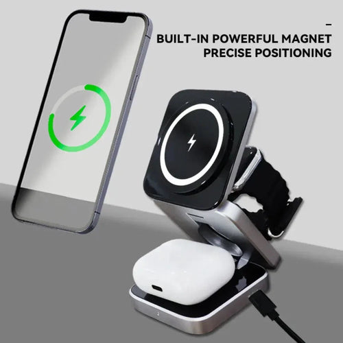 Faltbare 3-in-1 Magnetische Wireless Ladestation
