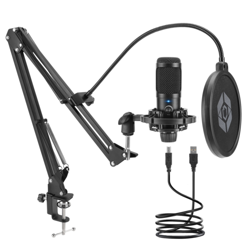 USB Studio-Kondensatormikrofon Set für PC, Streaming & Podcast
