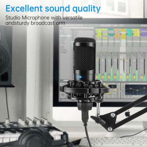 USB Studio-Kondensatormikrofon Set für PC, Streaming & Podcast
