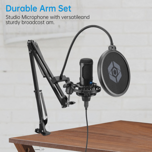 USB Studio-Kondensatormikrofon Set für PC, Streaming & Podcast