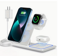Faltbare 3-in-1 Wireless Ladestation 15W mit LED-Lampe