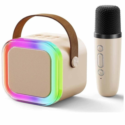 Kabelloses Mini Karaoke-Set mit Bluetooth-Lautsprecher & Mikrofon